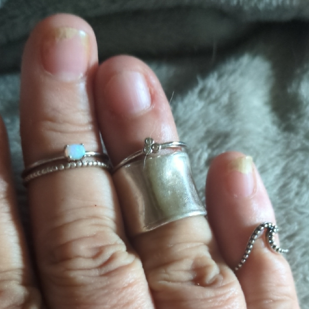 Sterling Silver Stacking Ring Set - image 2